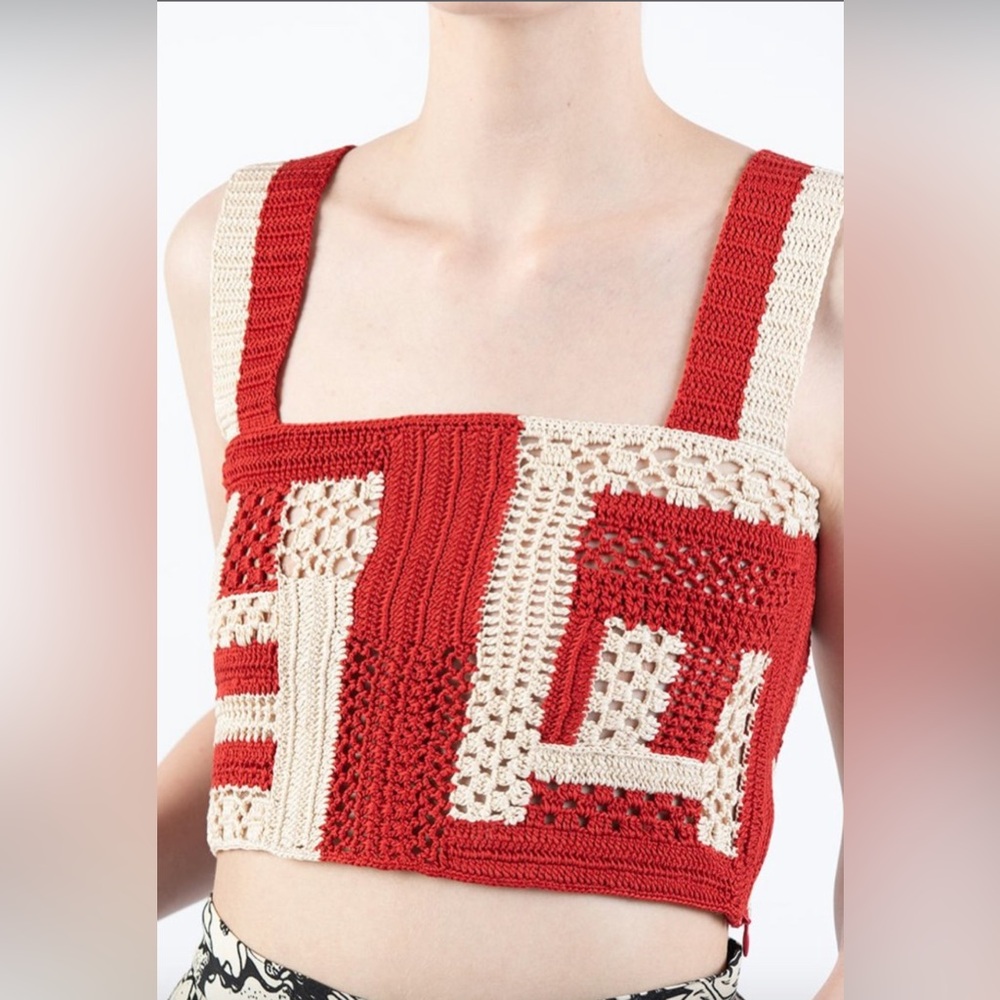 Rachel Comey Snapper Top, Hand-Crochet, Small, New never worn with tags